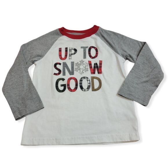 Holiday Time Up to Snow Good shirt 4T - Picture 1 of 3